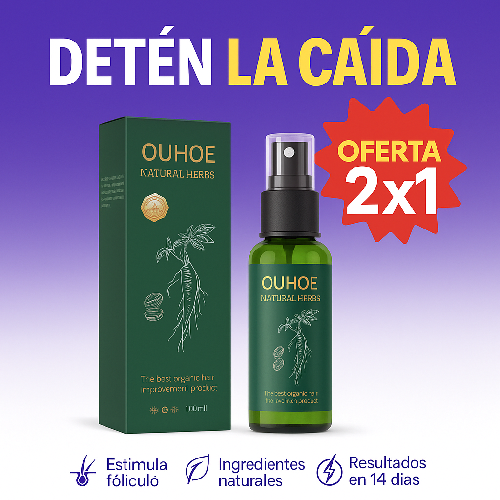 OUHOE™ Tónico Doble Acción 2x1 – Fortalece y Regenera tu Cabello