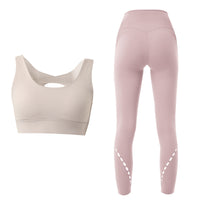 Yoga Set for Women - Sports Bra and Running Top