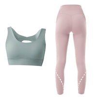 Yoga Set for Women - Sports Bra and Running Top