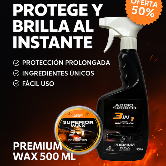 ✨Super Premium Wax™ – 500ml + Cera Crema ¡Incluida!