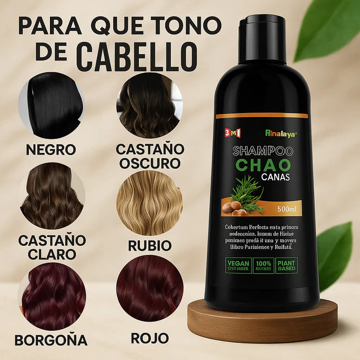 Chao Canas ™ | Shampoo 3 en 1 + Tratamiento Nutritivo de Regalo