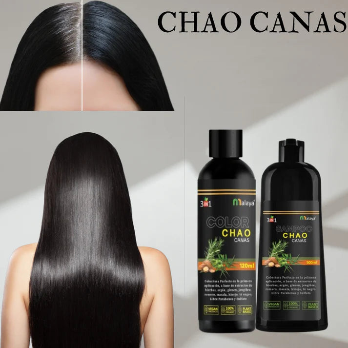 Chao Canas ™ | Shampoo 3 en 1 + Tratamiento Nutritivo de Regalo