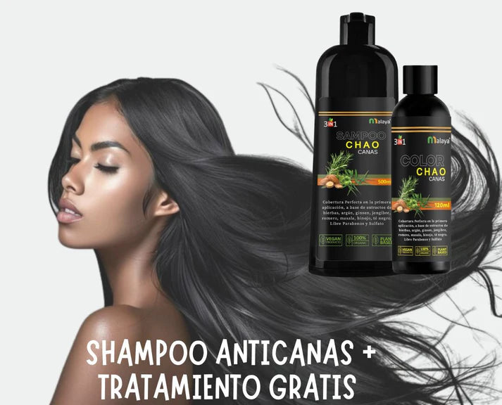 Chao Canas ™ | Shampoo 3 en 1 + Tratamiento Nutritivo de Regalo