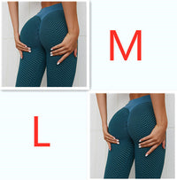 Seamless Plaid Yoga Leggings - High Waist Breathable